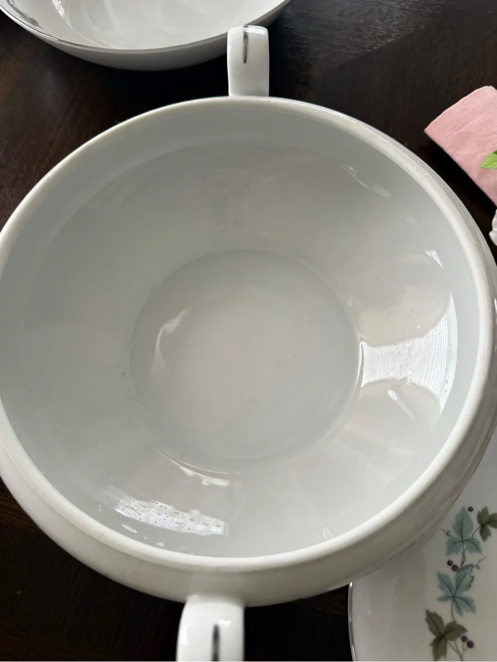 Vintage Fine China Japan MS 6701 Covered Casserole Dish / Soup Tureen